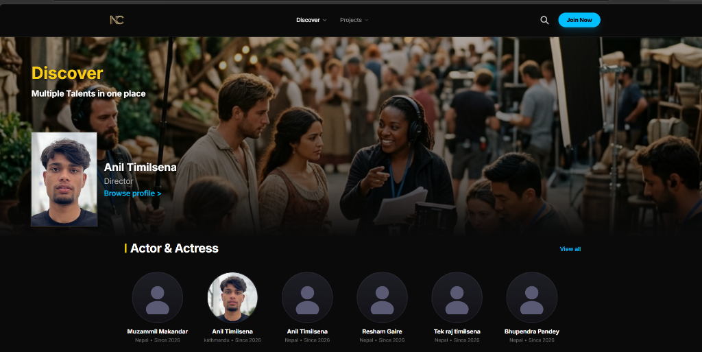 NepalCasts — Talent Discovery & Audition Platform